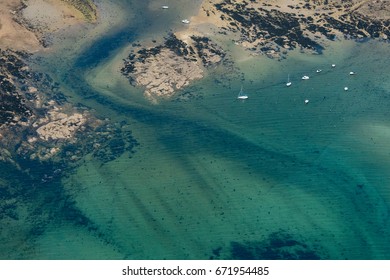 Aerial View Of The Morbihan Gulf In France