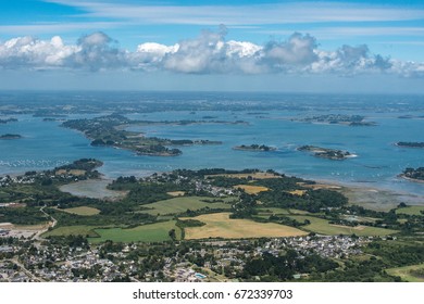 Aerial View Of The Morbihan Gulf In France