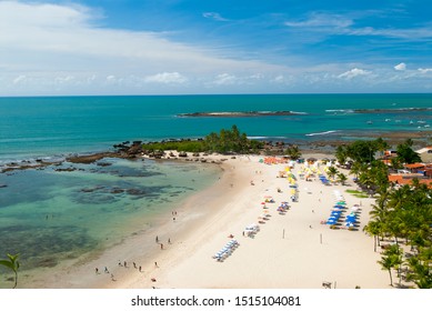 
Aerial View Of Morro De Sao Paulo Beach, Bahia Brazil