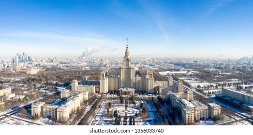 307 Aerial View Moscow State University Images, Stock Photos & Vectors ...