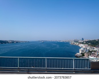 Aerial View With Ortaköy Mosque In Istanbul