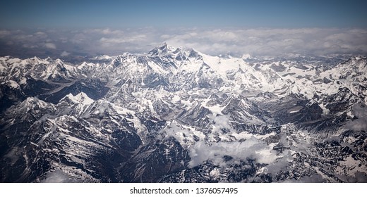 Aerial View Of Mount Everest, Himalayas