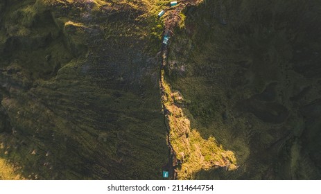 Aerial View Of Mountain Path