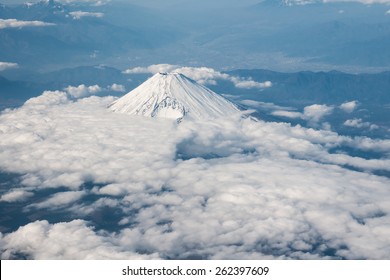 Aerial View Mt Fuji Hoei Crater Stock Photo Edit Now 262397609