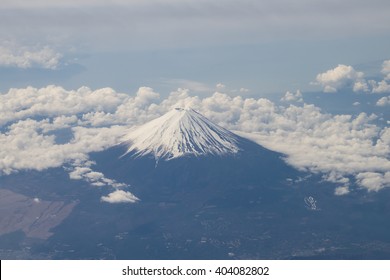 Aerial View Mt Fuji Shizuoka Japan Stock Photo 404082802 