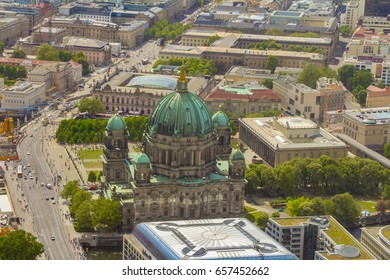 Aerial View Of The Museum Island In Berlin.