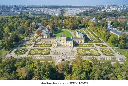 Aerial View Of Museum Of King Jan III's Palace At Wilanów, Poland