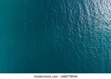 Aerial View Of Mystery Sea Wave Surface