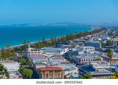 Aerial view of Napier, New Zealand