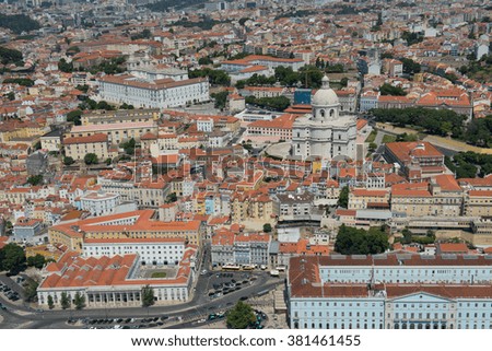 Similar – Image, Stock Photo Panorama of Lisbon, Portugal, after sunset