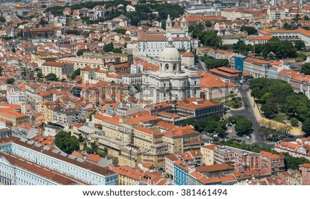 Similar – Image, Stock Photo Panorama of Lisbon, Portugal, after sunset