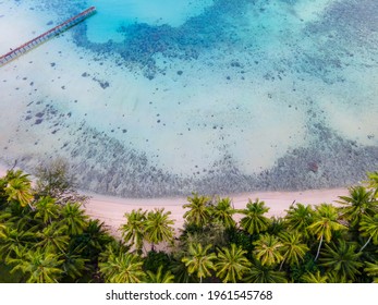 Aerial view of nature tropical paradise island beach enjoin a good summer beautiful time on the beach with clear water and blue sky in Koh kood or Ko Kut, Thailand. - Shutterstock ID 1961545768