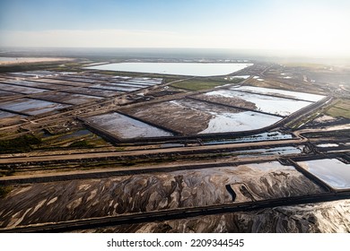 Aerial View Near Ft McMurray Athabasca Tar Sands Heavy Crude Oil From Mined Oilsands An Industrial Toxic Waste Travel Alberta Canada