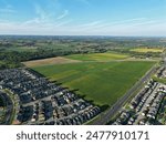 Aerial view of a neighborhood in Markham, ON