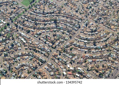 Aerial View Of A Neighborhood In Phoenix, Arizona