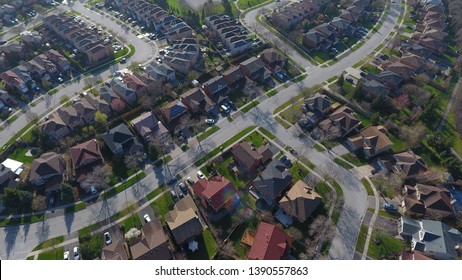 Aerial View Of A Neighbourhood 