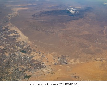 Aerial View Of The Nellis US Air Force Base And Cityscape At Nevada