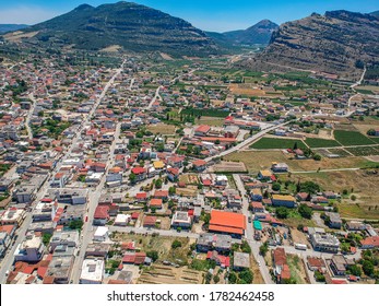 Aerial View Of Nemea An Ancient Site In The Northeastern Part Of The Peloponnese, Greece. Formerly Part Of The Territory Of Cleonae In Ancient Argolis Today Situated In The Regional Unit Of Corinthia.