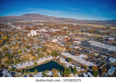 Aerial View Of The Nevada Capitol Of Carson City