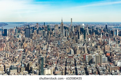 Aerial View New York City Manhattan Stock Photo 610580435 | Shutterstock