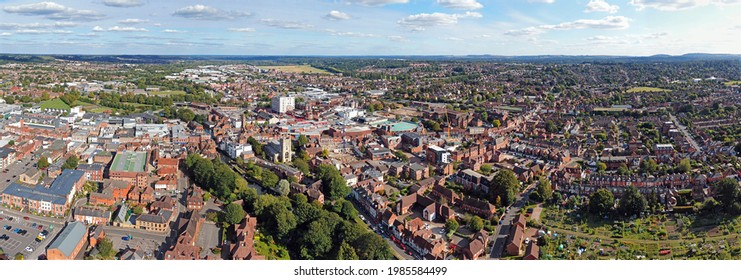 Aerial View Of Newbury Town In Berkshire