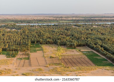 Aerial View Of A Nile Valley Near Karima Town, Sudan