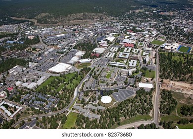 Aerial View Of Northern Arizona University And Flagstaff, Arizona