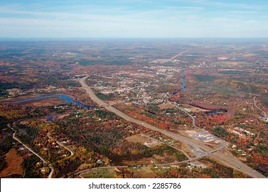 Aerial View Of Nova Scotia Shortly After Take Off