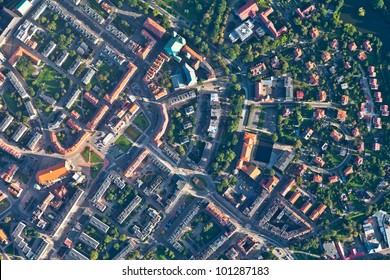 Aerial View Of  Nysa City In Poland