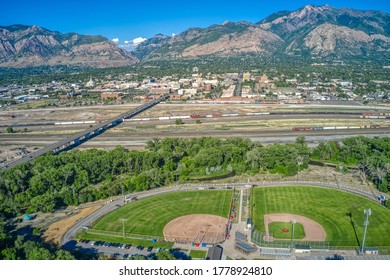 Aerial View Of Ogden, Utah During Summer