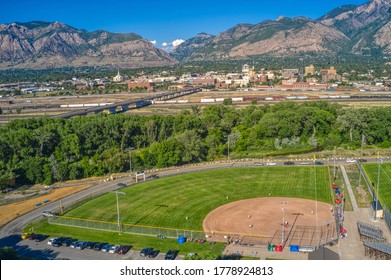 Aerial View Of Ogden, Utah During Summer