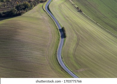 Aerial View Of The Oise Countryside