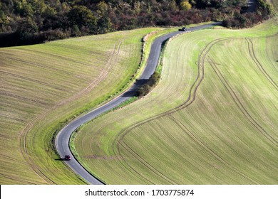 Aerial View Of The Oise Countryside