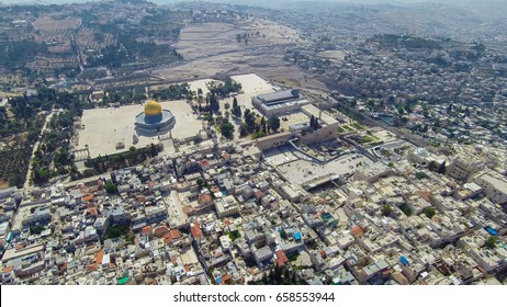 Aerial view of the Old City Jerusalem