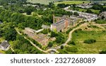 Aerial view of The Old Mill of Guilford Gilford Village Portadown Co Down Northern Ireland 