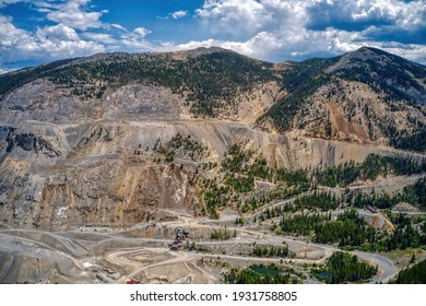 Aerial View Of An Old Mine In Gunnison National Forest