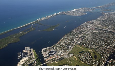 Aerial View Of Old Port Cove And Marina In North Palm Beach, Florida