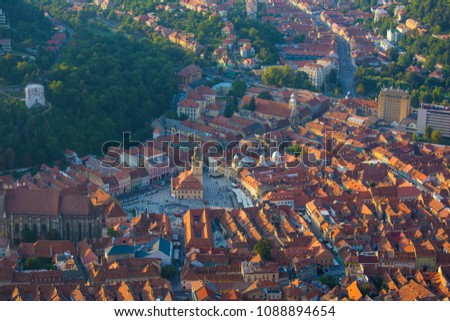 Similar – Aerial View Of Brasov City In Romania