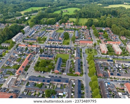 aerial view of Oldenzaal, a small city in the eastern part of the NETHERLANDS.