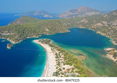 Aerial View Of Oludeniz Lagoon