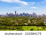 Aerial view on Makati city - Modern financial and business district of Metro Manila, Philippines.