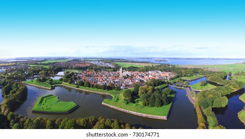 Aerial View On Naarden Vesting