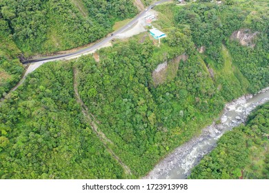 Aerial View On Pastaza River In Ecuador. 