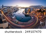 Aerial View on Saint Julien and Spinola Bay at Dawn, Malta