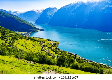 Aerial View On Sognefjord, Norway