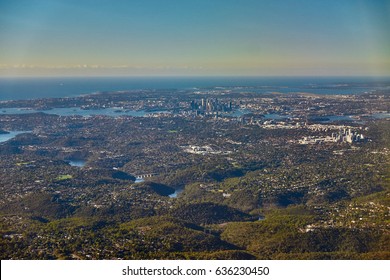 Aerial View On Sydney, Double Bay Harbourside Area