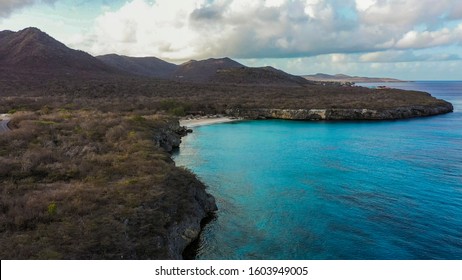 Aerial View Over Area Knip On The Western Side Of Curaçao/Caribbean /Dutch Antilles