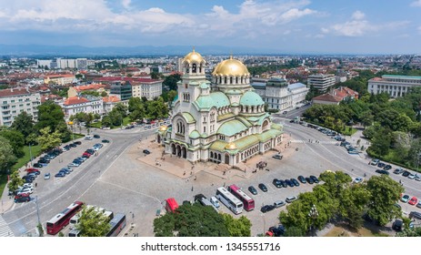 Aerial View Over Capital Sofia Capital Stock Photo 1345551716 ...