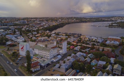 Aerial View Over Famous Dingo Flour Mill Which Has Become An Icon Of North Fremantle. Photo Taken On May 23, 2017 On Sunset.