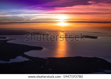 Similar – Blick über die Insel Levkada im Sonnenuntergang